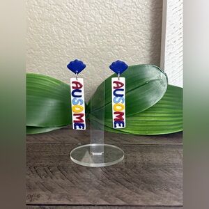 Colorful Autism Awareness Earrings
